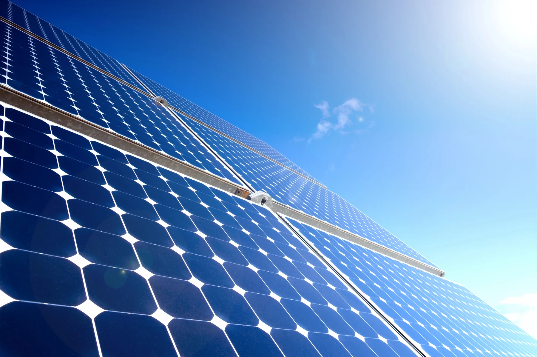 Solaranlage auf einem Dach